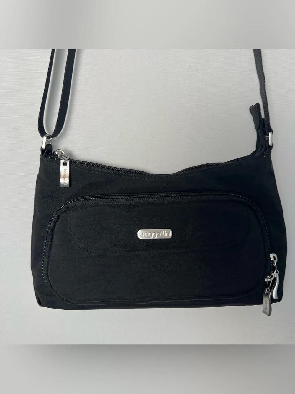 Baggallini Original Everyday Bag Black Nylon Crossbody Travel Purse Wallet - Picture 6 of 10
